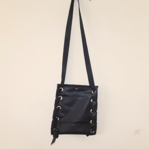 cartera diseño cuerina descarte negro