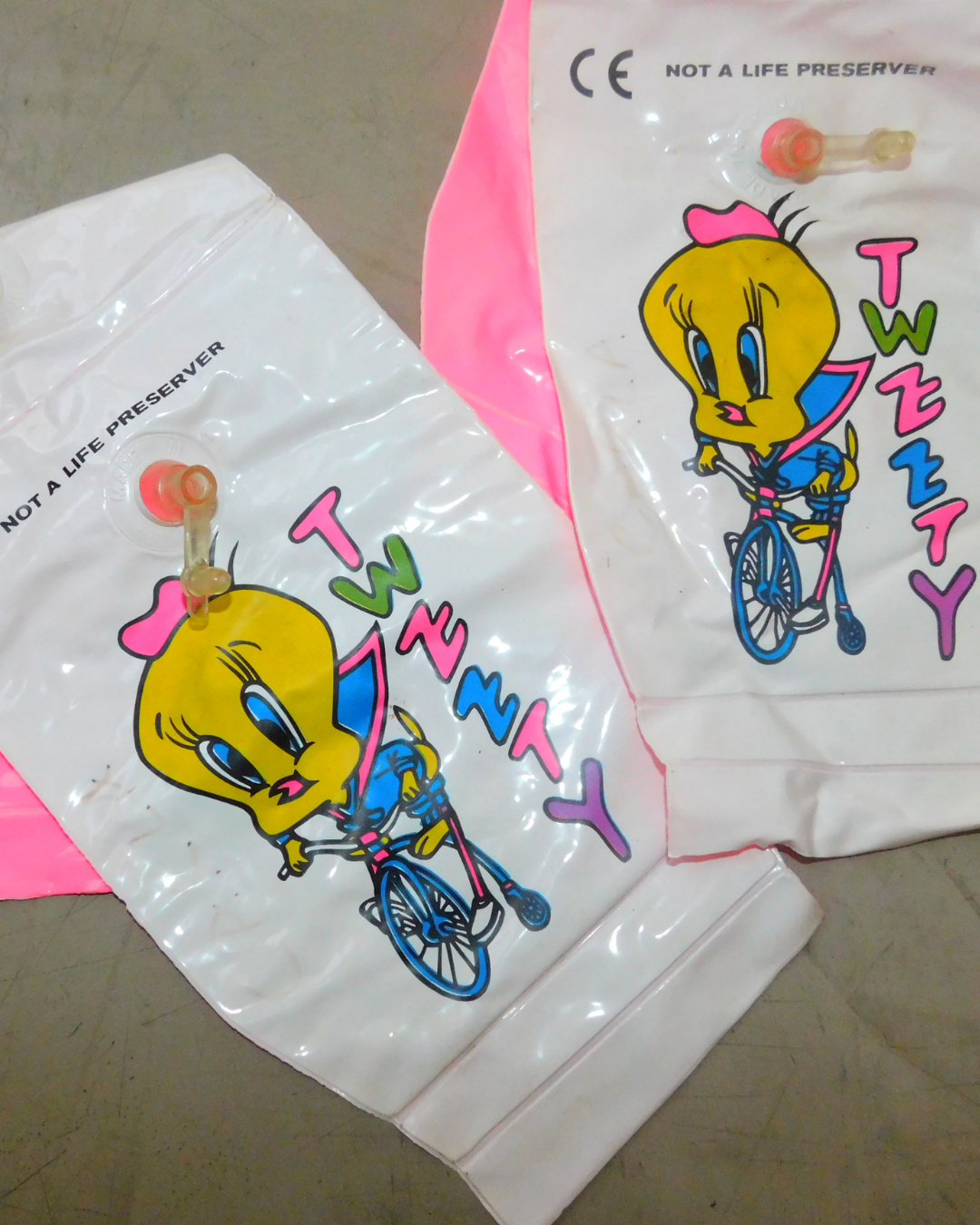 tweety ride bike inflable flota flota