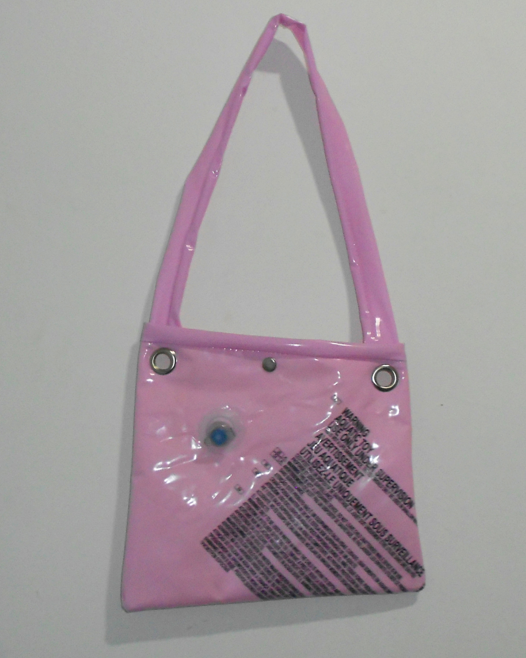 pink upcycled bag handmade slowfashion argentina